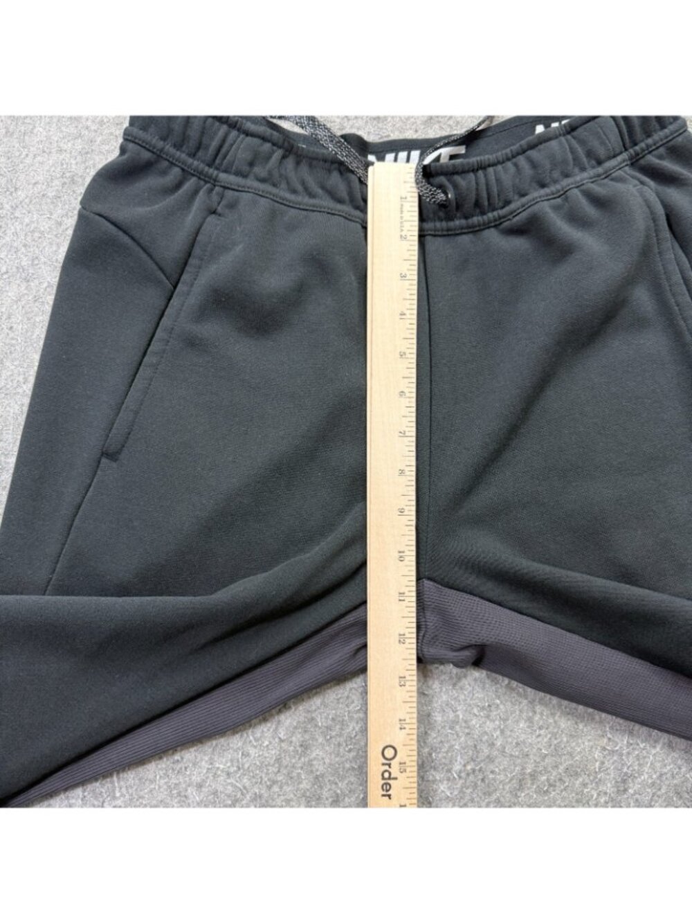 Nike DRI-FIT Dry Training Pants Men M Black Slim Taper GX Swoosh 30" 728345-010 - Picture 16 of 16